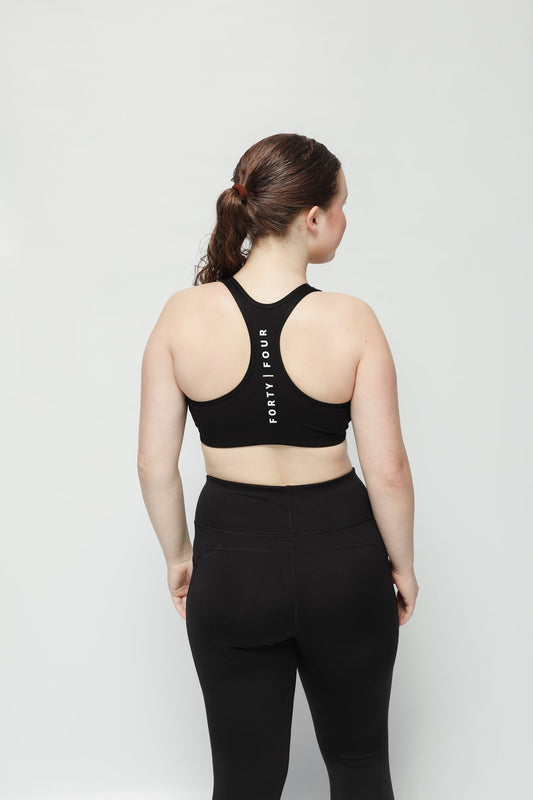 44 Ascend Crop Top Womens - Black