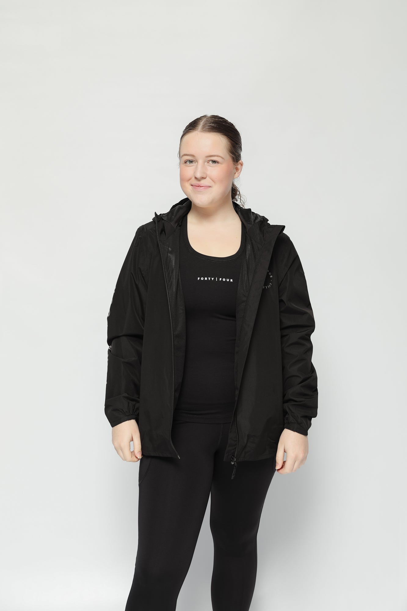 44 Essential Spray Jacket Womens - Black