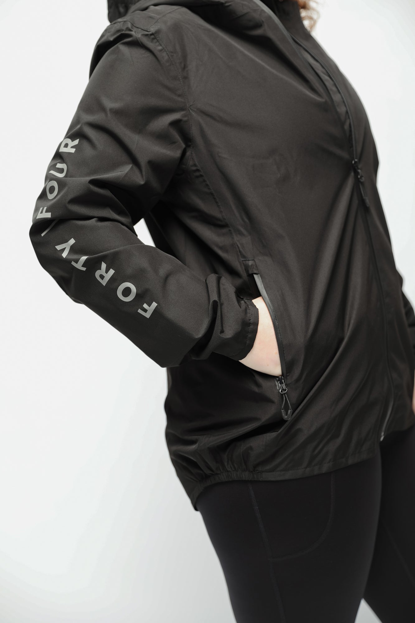 44 Essential Spray Jacket Womens - Black