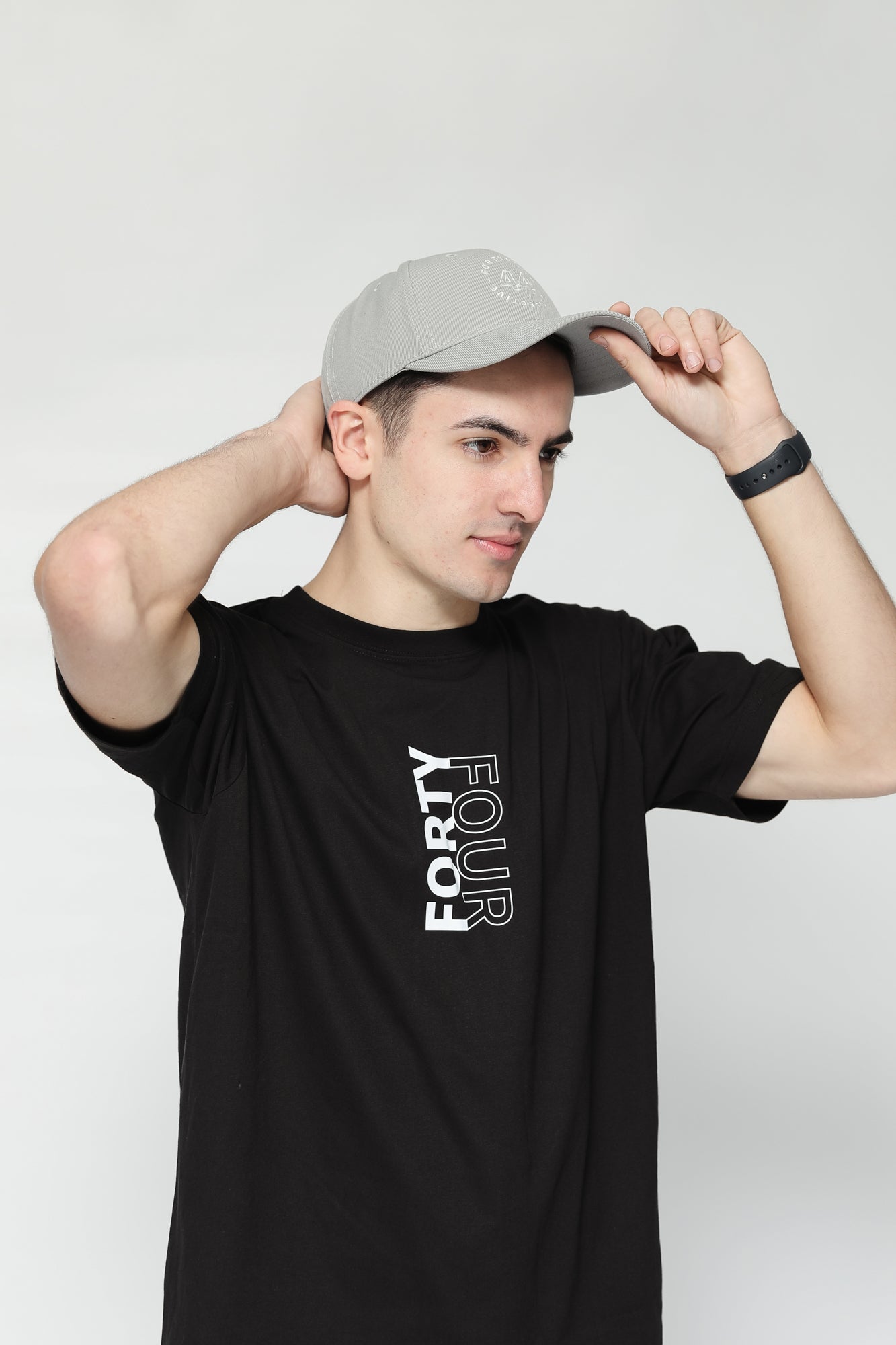 44 Essential Peak Cap - Grey