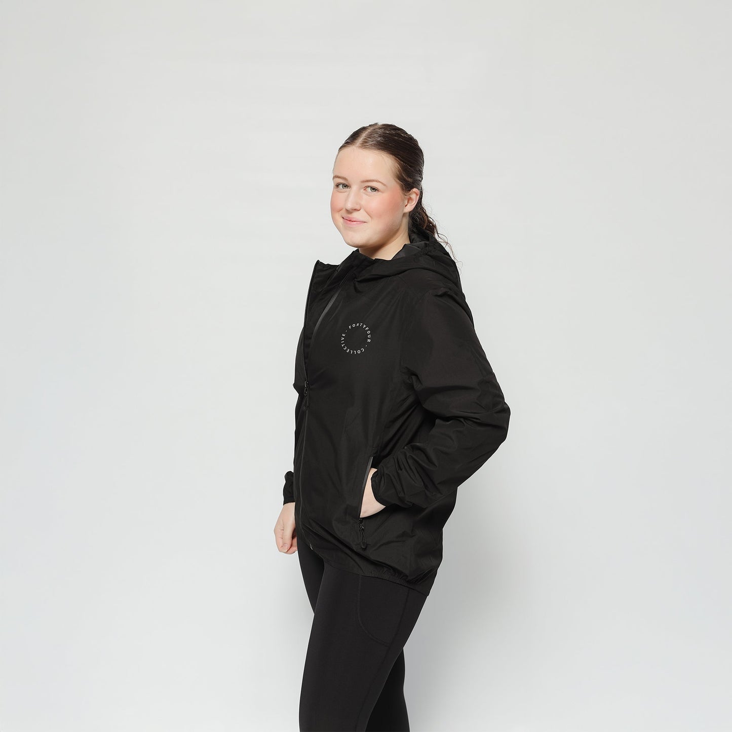 44 Essential Spray Jacket Womens - Black